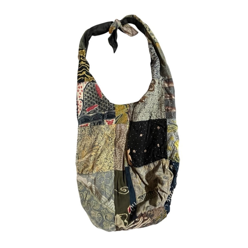 Lakhay’s Bohemian Patchwork Hobo Bag - Multicolor - Picture 1 of 9